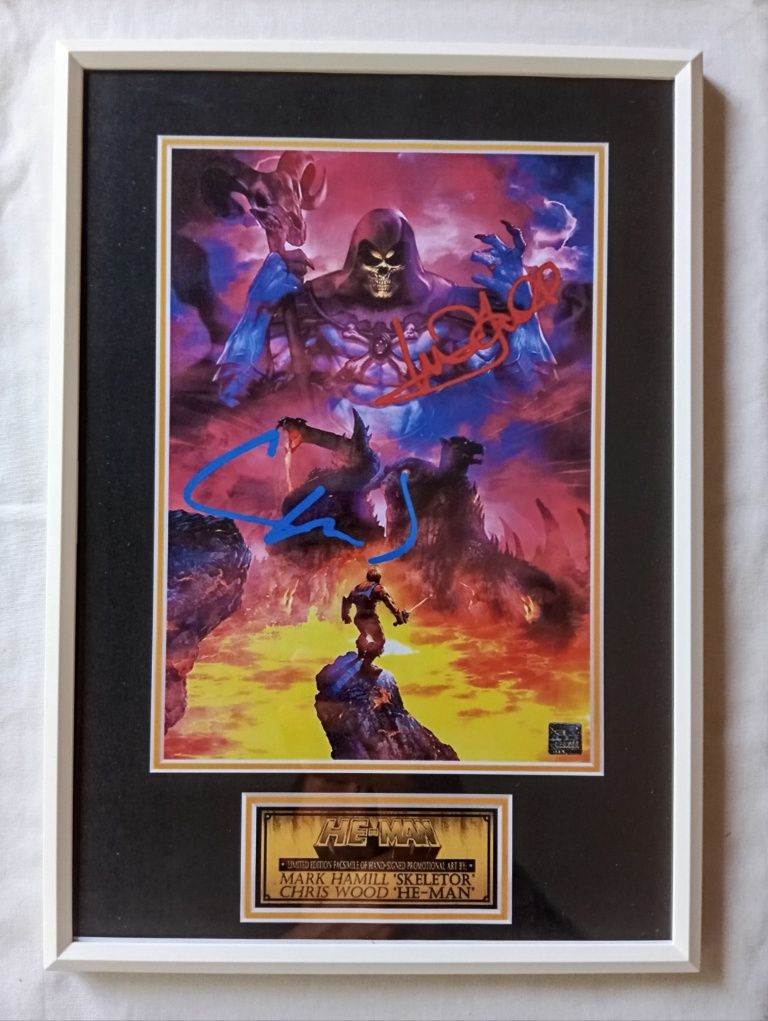 Moldura Filme Masters Of The Universe Revelation com Autógrafos (A4)