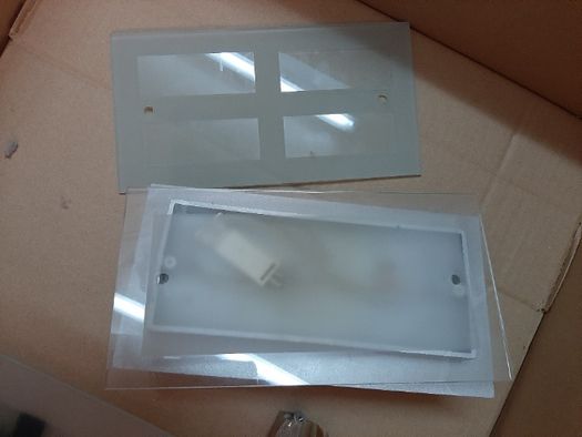 1 plafond / candeeiro teto com duas camadas de vidro