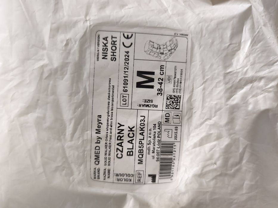 Orteza stopowo-goleniowa Solid Walker krótka Qmed