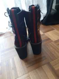 Botas bordeaux altas