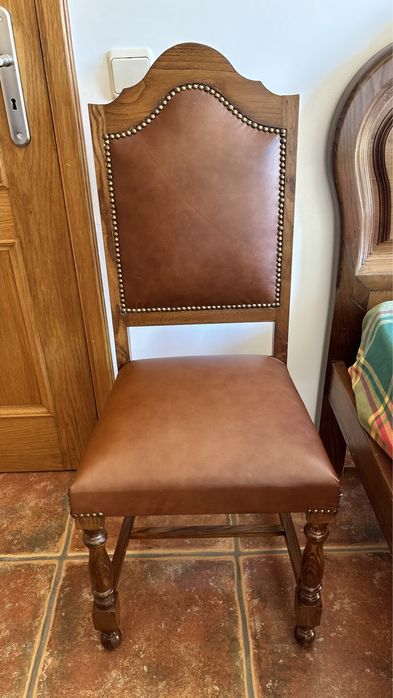 Conjunto de quarto completo em madeira maciça de carvalho