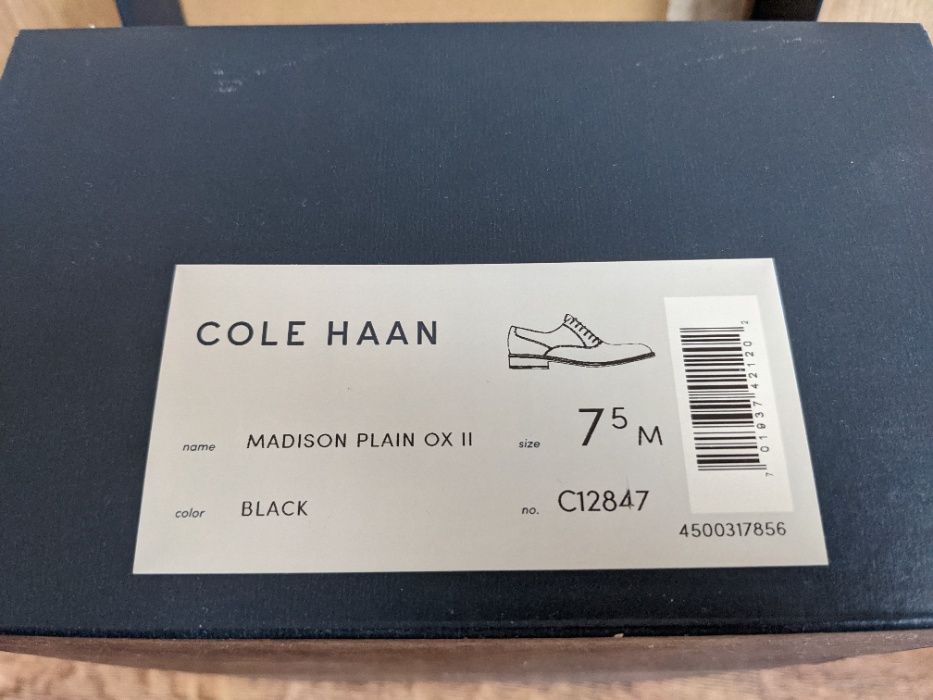 Кожаные туфли Cole Haan Madison Plain Oxford р. 40