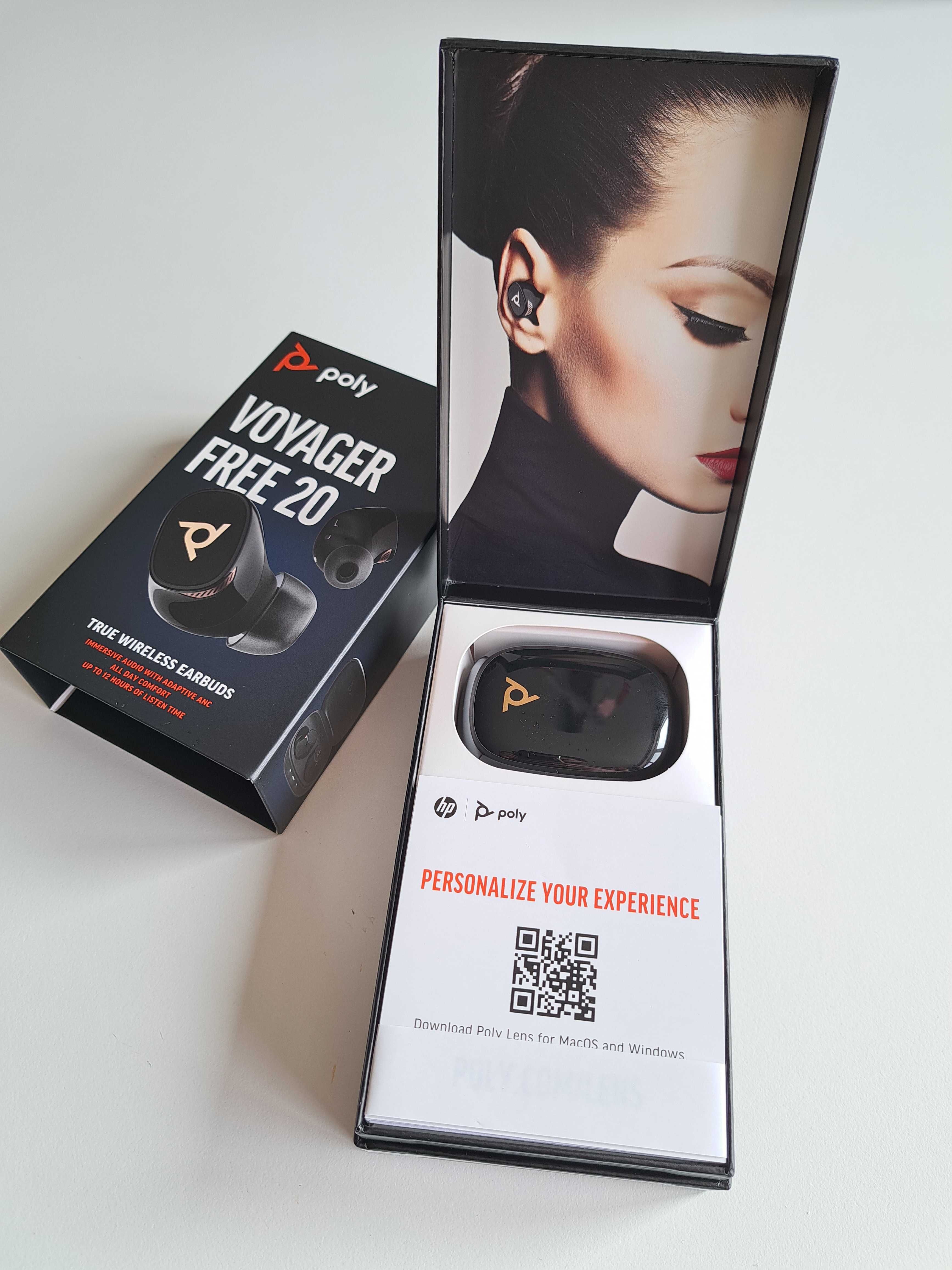 Poly Voyager Free 20 – TWS, Bluetooth, ANC – Nowe, czarne