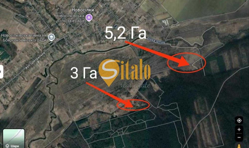 Продам ділянку 8,2 га під котеджі, базу відпочинку, клуб