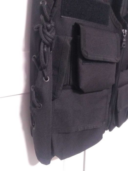 Kamizelka taktyczna mundurowa czarna -  kodura ( Policja, ochrona )