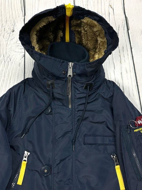Alpha Industries Pps N3b Nylonowa Zimowa Kurtka Parka Męska Logowana r