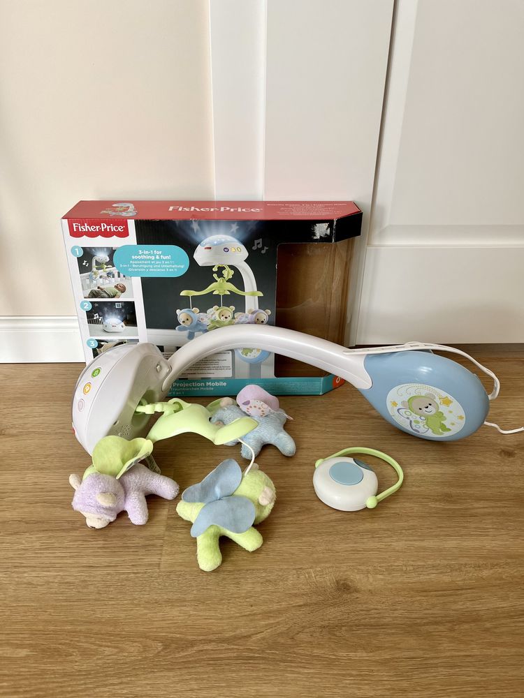 Fisher price Karuzela z misiami 3w1 super stan