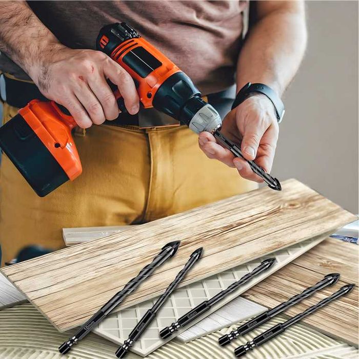 zestaw uniwersalnych wierteł do kamienia szkła płytek 10 SZT 5-12MM