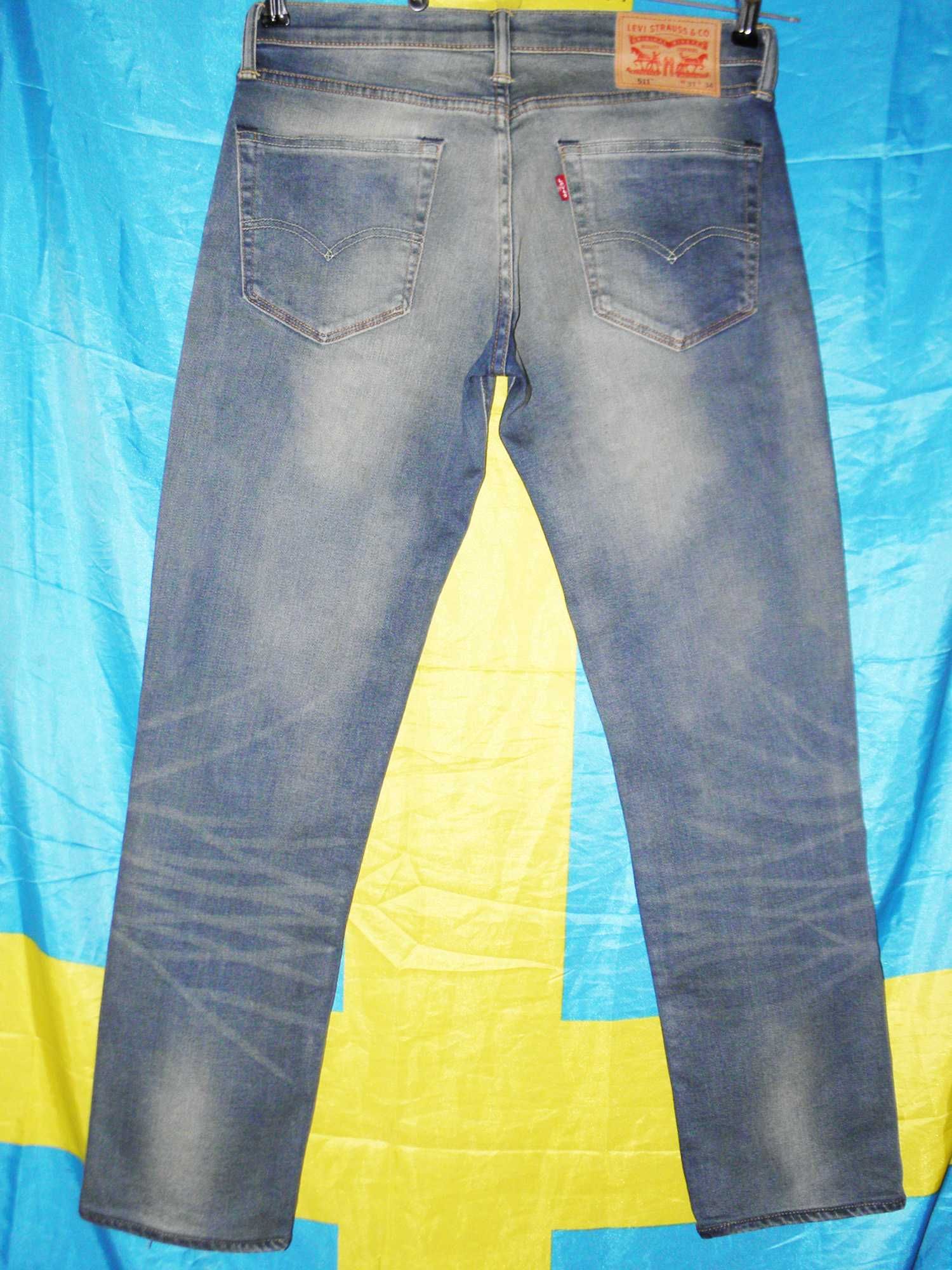 джинсы levi's 511 w31 l 30 оригинал levis 501 slim