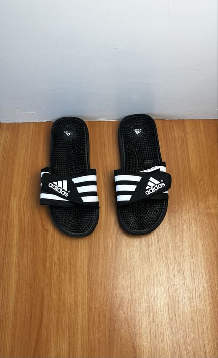 Шлепанцы Adidas adissage размер 44 оригинал мужские чёрные адидас