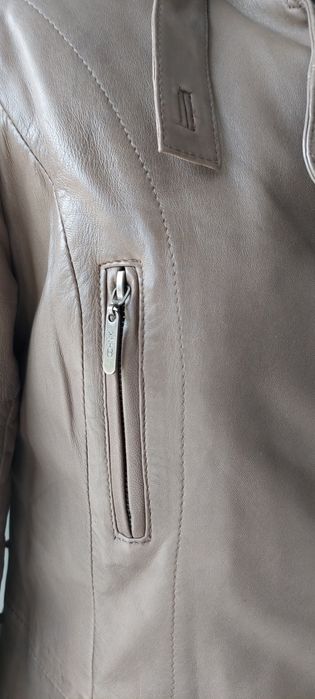 Skóra naturalna płaszcz skórzany ocieplany OCHNIK S