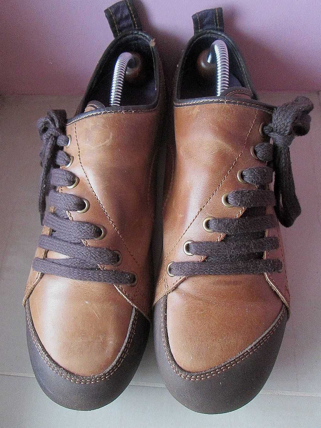 Jak Nowe Stylowe Skórzane Buty FLY LONDON LEATHER 44 Sneakersy Skóra