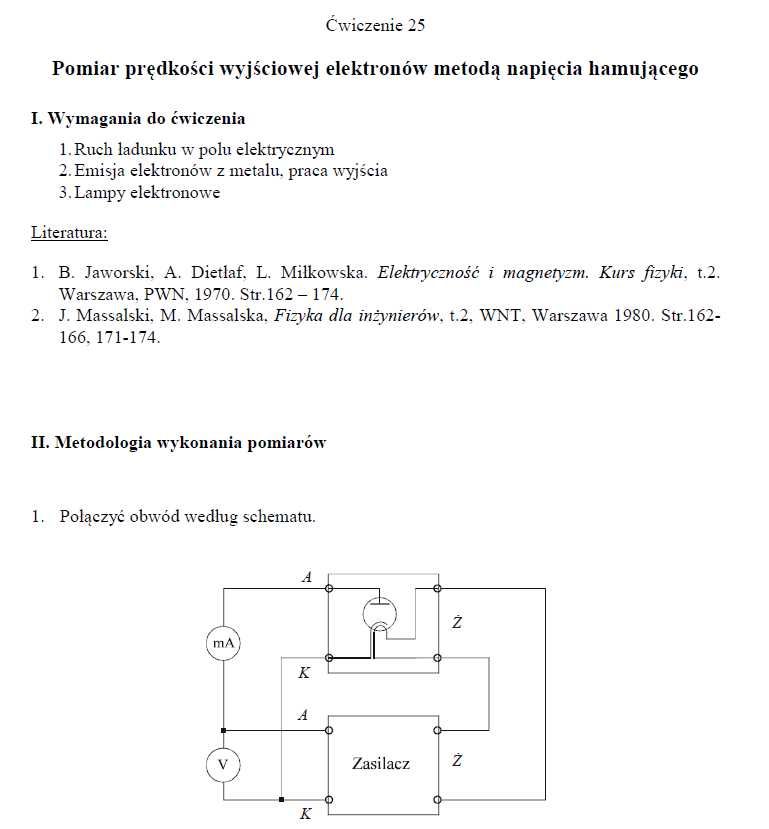 Sprawozdania z fizyki, miernictwa itp.