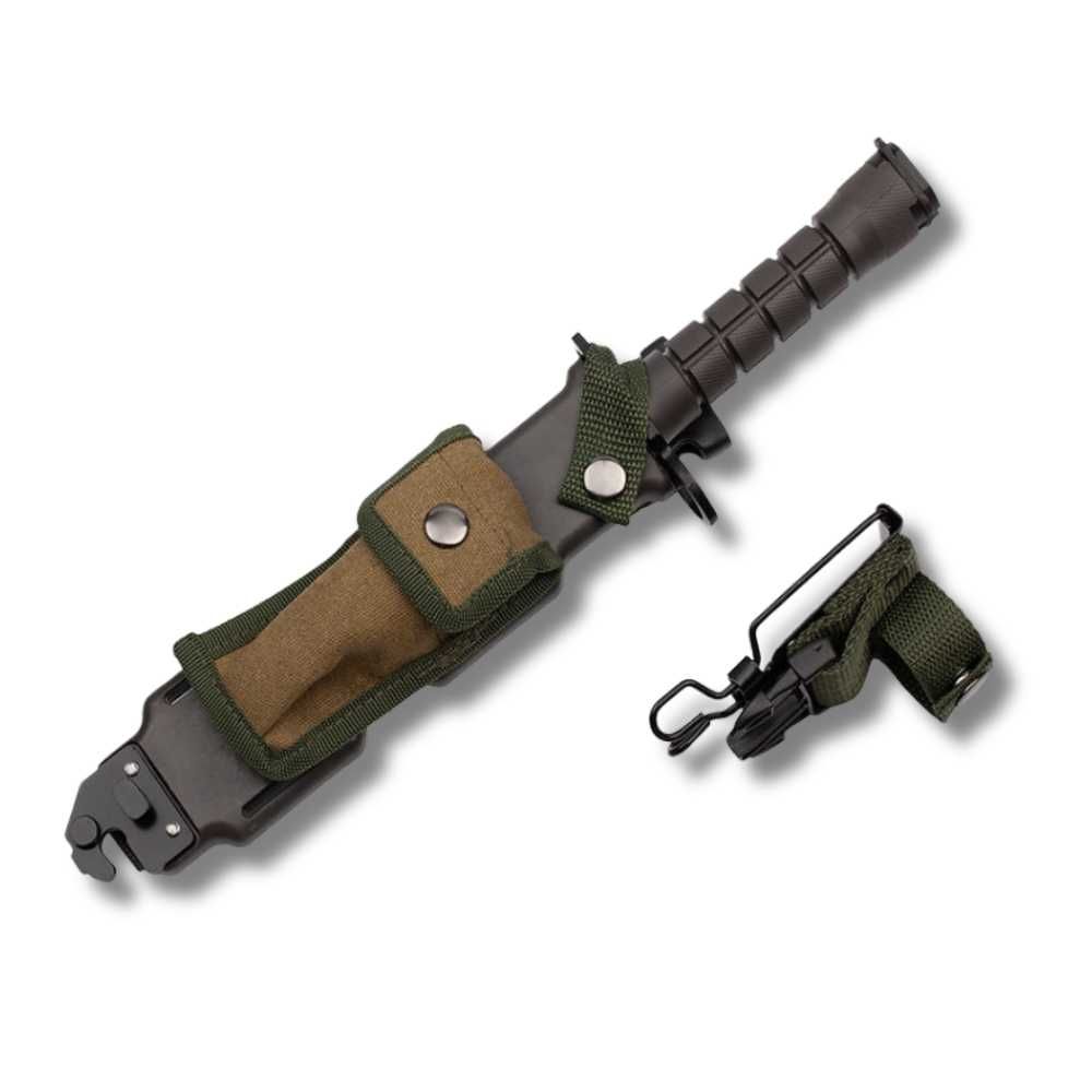 NÓŻ taktyczny WOJSKOWY survivalowy RAMBO wielofunkcyjny - PRZECENA