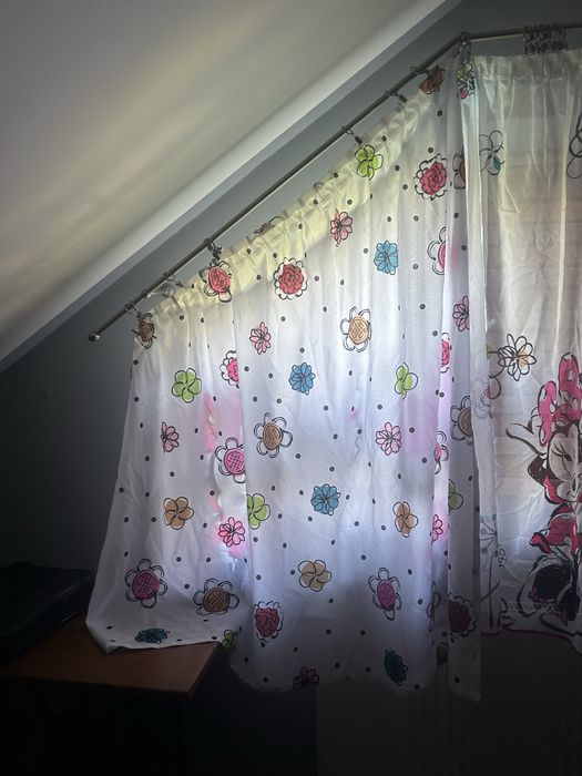 Firanka i zaslona z myszka miki dla dziewczynki