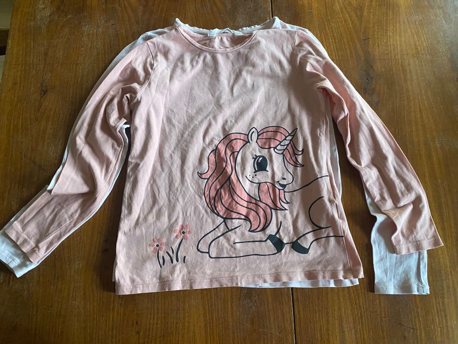 Legginsy ocieplane z meszkiem 2 pary H&M r.134