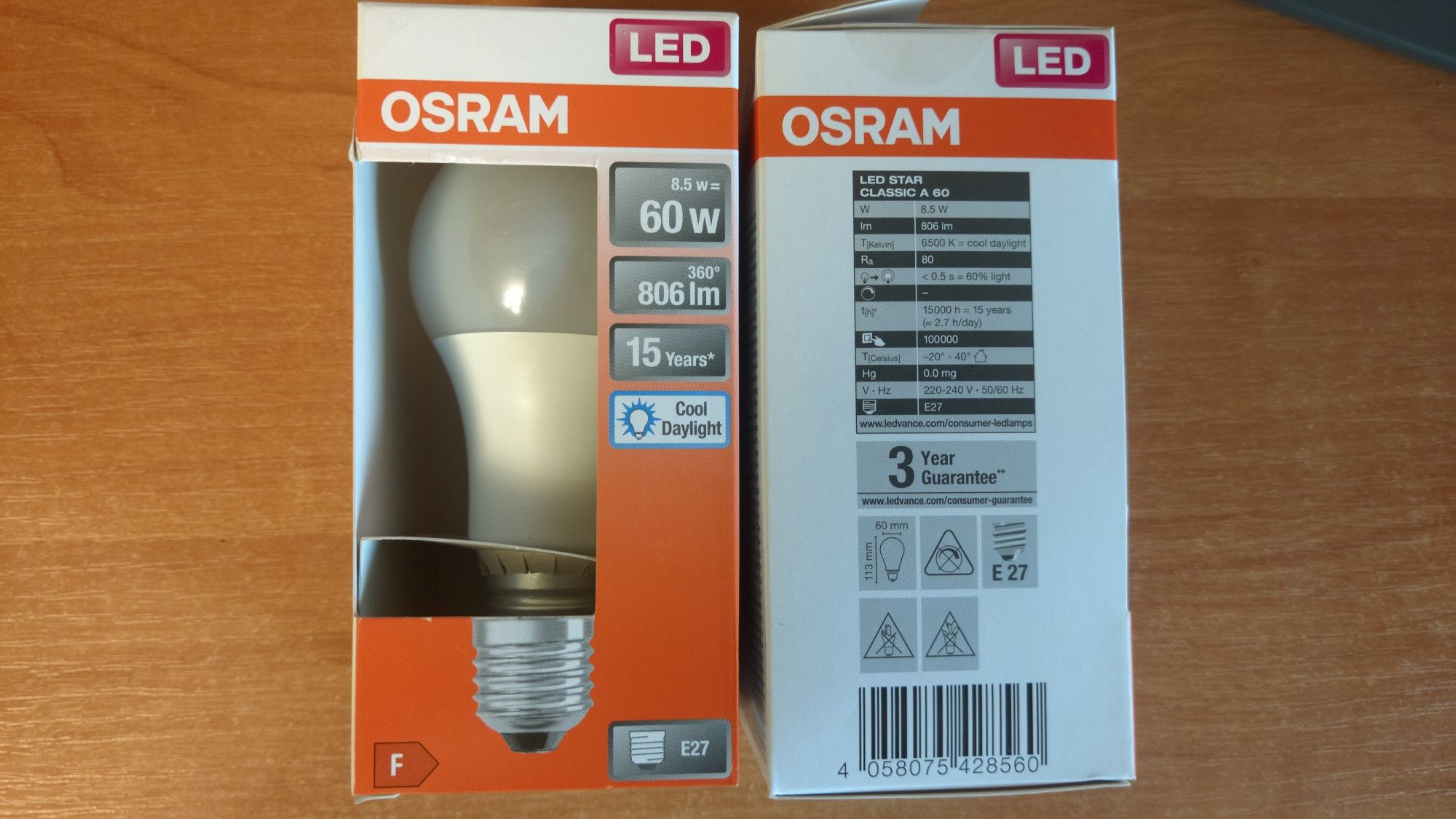 Лампа лед лампочка диодная osram 27 цоколь