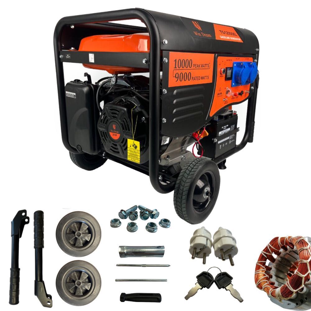 Agregat prądotwórczy generator prądu 10 kW 20 HP,AVR, EL. START, MIEDŹ