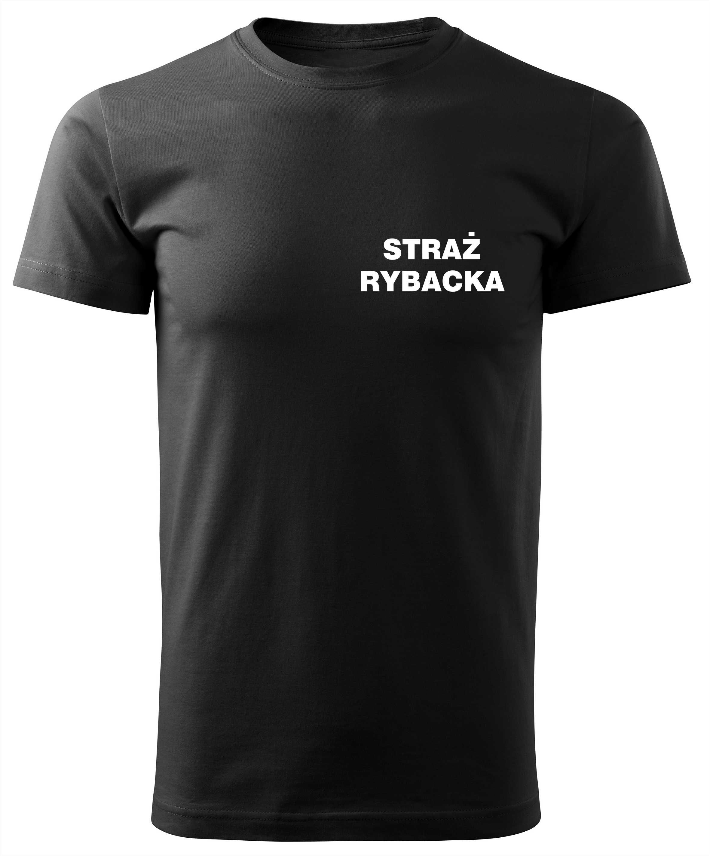koszulka z nadrukiem Straż Rybacka, Koszulka gruba i mocna 200 g.