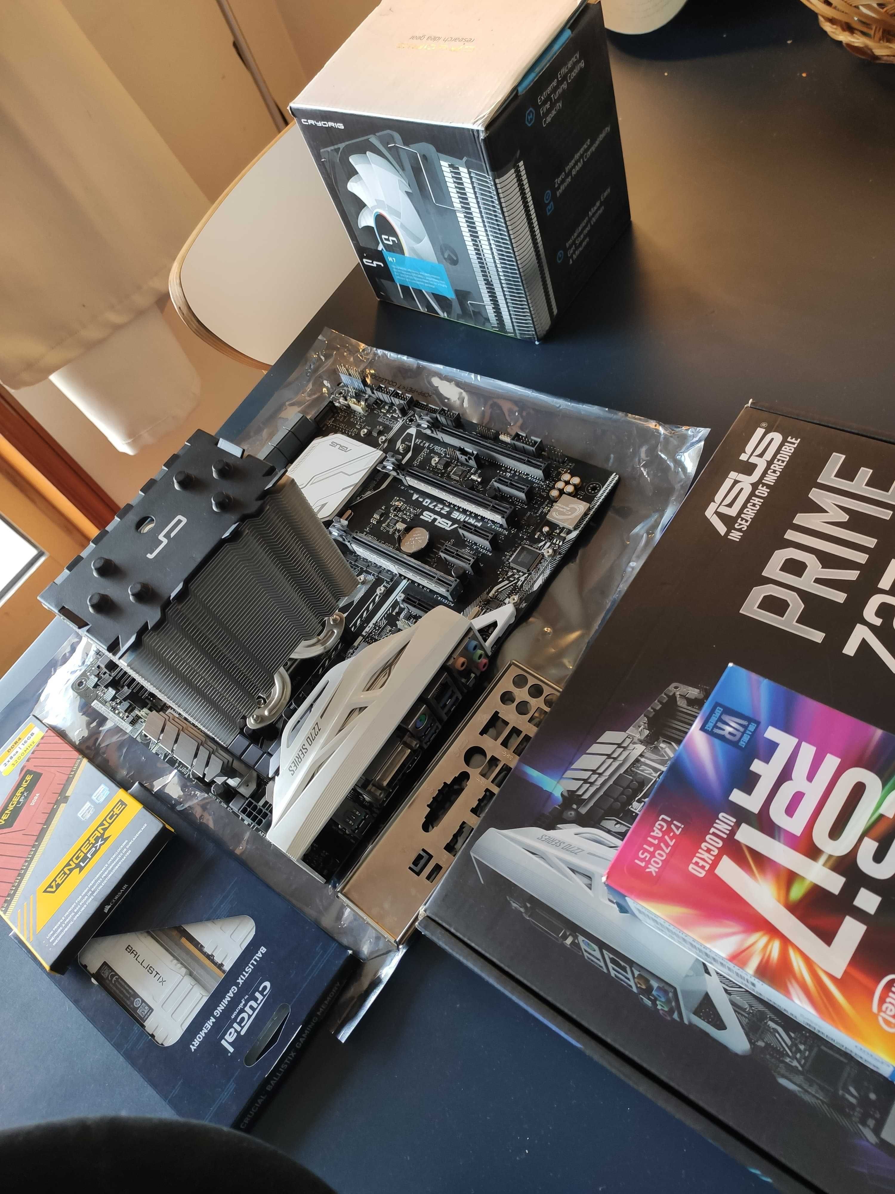 Asus Z270 Prime A, Cryorig H7 e i7 7700k