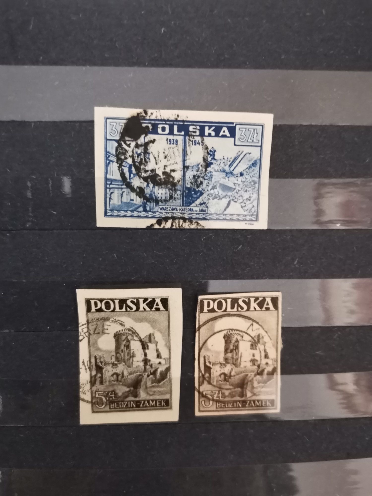 Znaczki pocztowe polskie z roku 1946.