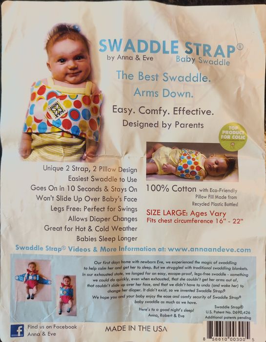 Baby swaddle by Anna&Eve