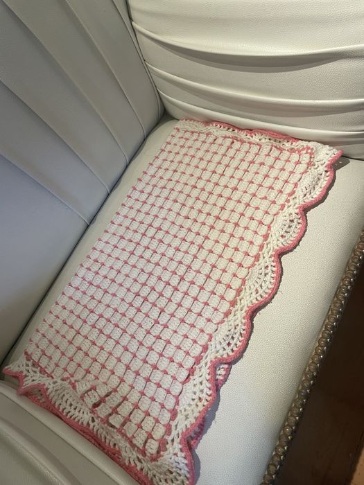 Mantinha bebé handmade em croché