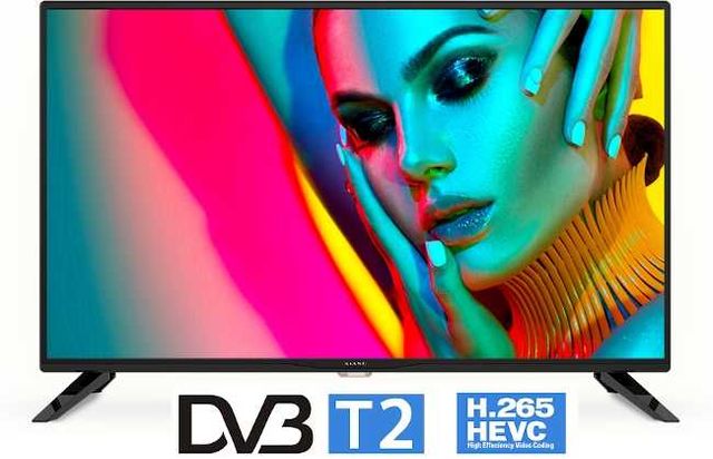 HIT TV Led 32 Kiano Slim DVB-C/T2/SAT 3xHDMI USB PVR HEVC Nowy!