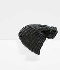 Gorro lã cinzento zara