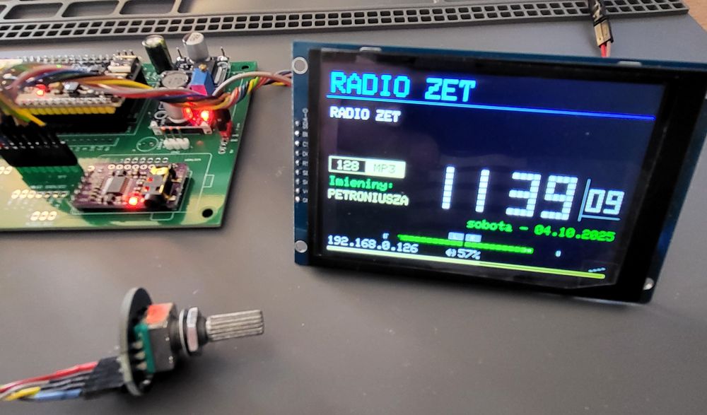 Radio internetowe moduł z wyświetlaczem