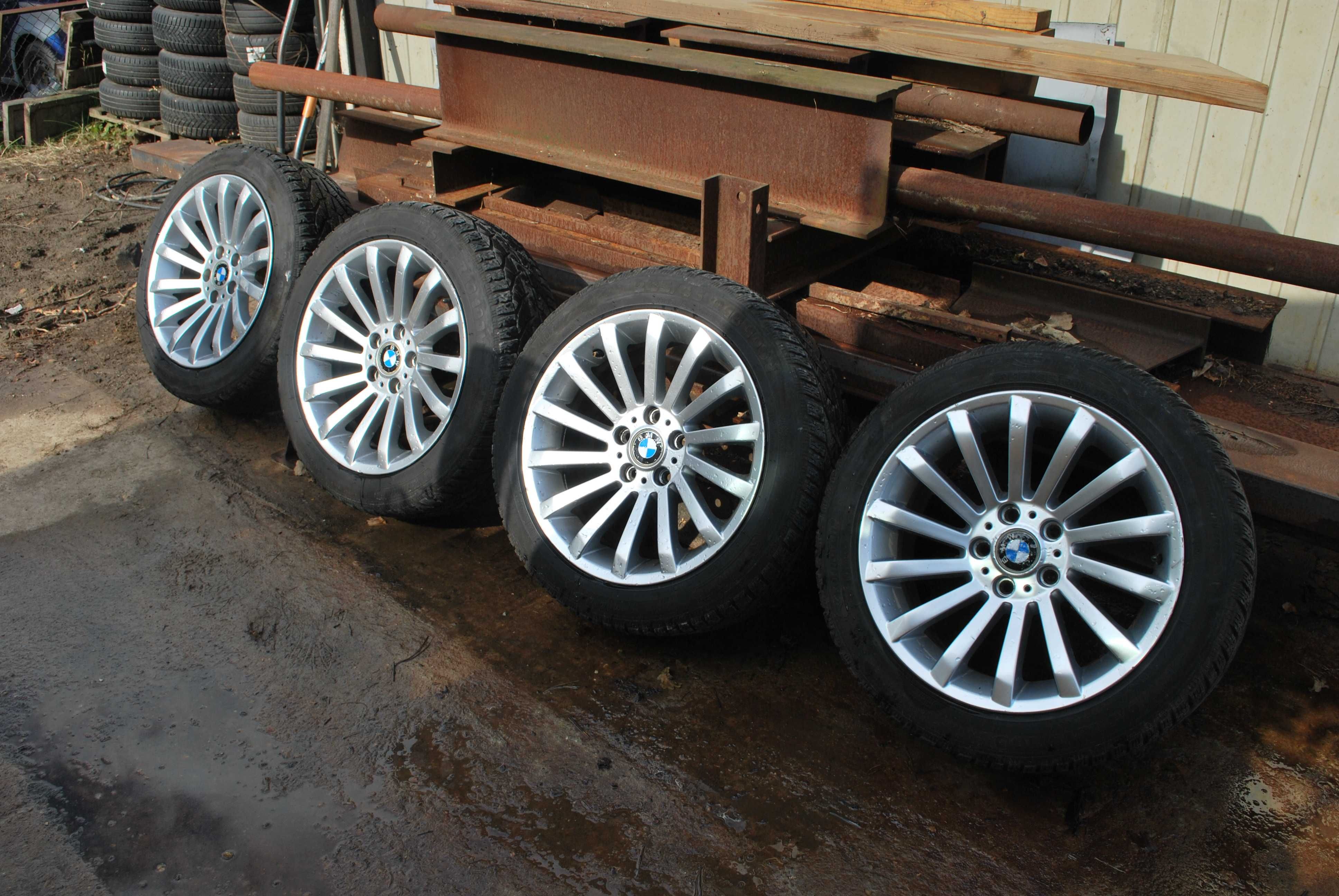 Koła 245/45 R18 5x120 Alufelgi +opony zimowe BMW 5 F10 F11 ET34 + ET37