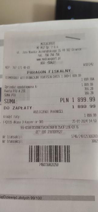 Wielofunkcyjny robot kuchenny z funkcją gotowania Model CY021