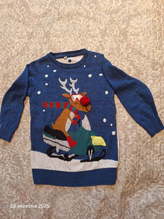 Świąteczny sweterek 104 cm