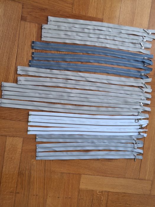 Zamek odzieżowy  ozdobny rozdzielczy metalowy nowa pasmanteria