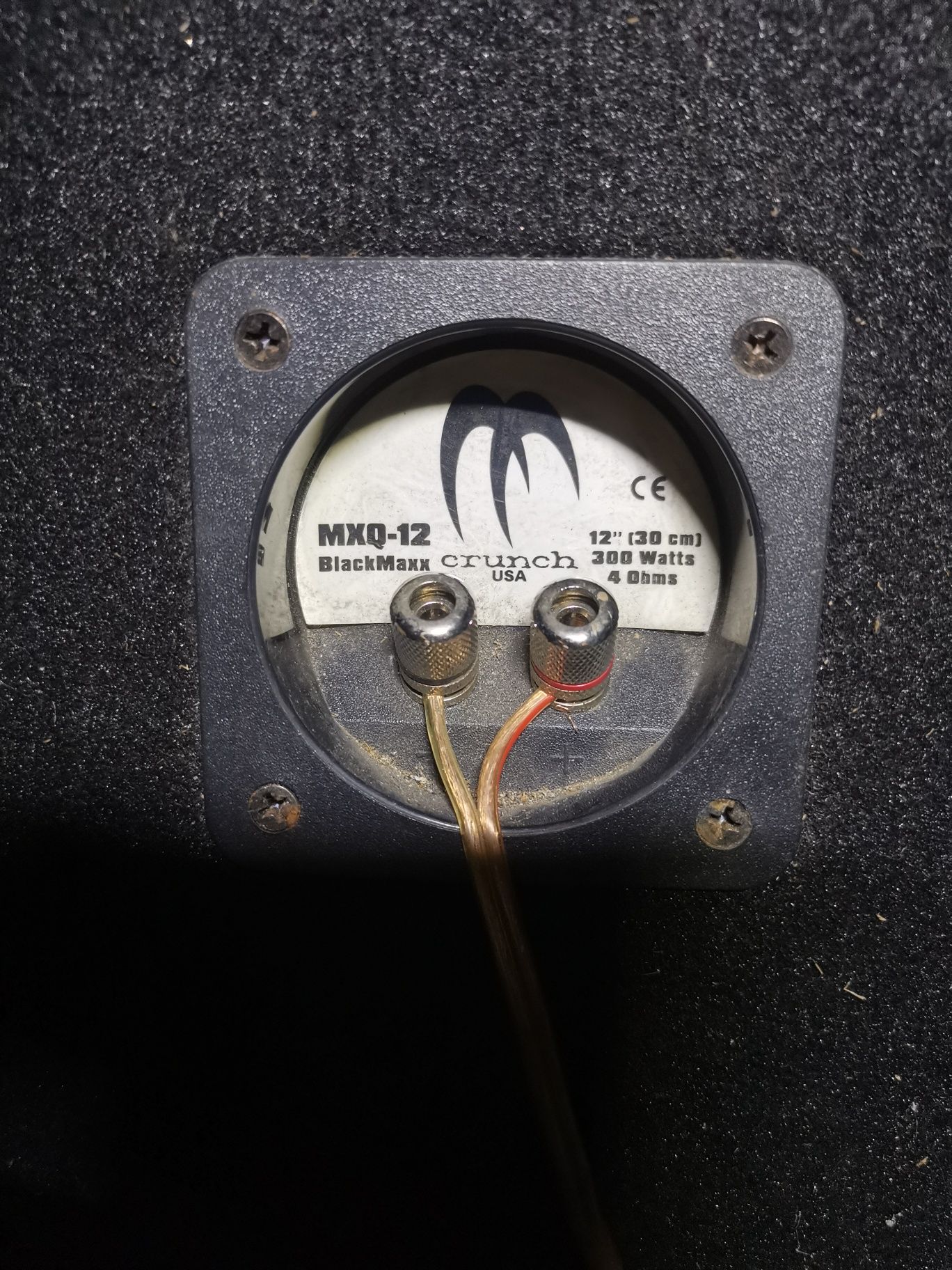 Subwoofer Crunch mxq-12 ze wzmacniaczem Crunch dsx-4500
