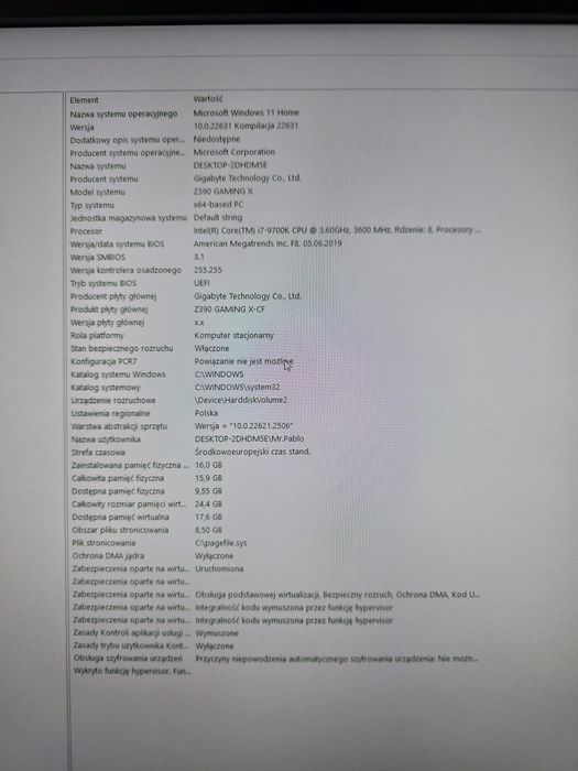 Komputer stacjonarny +monitor