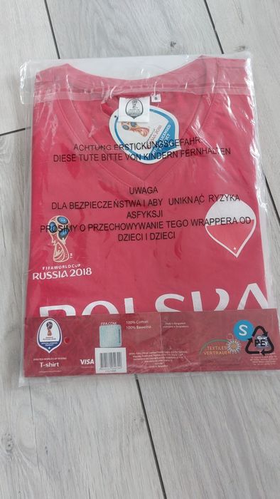 Nowa Licencjonowana Koszulka Polski World Cup Russia 2018 Damska S