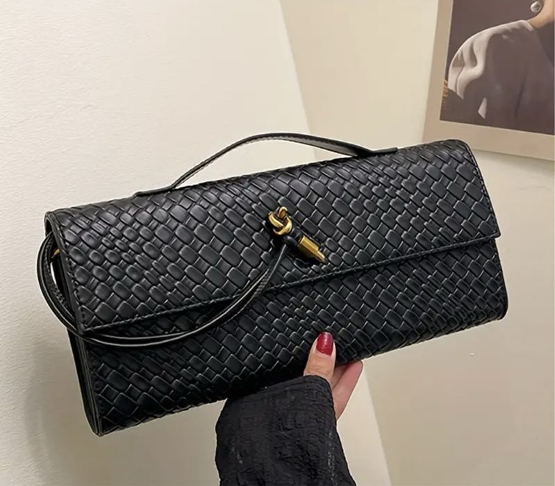 Клатч еко шкіра чорний