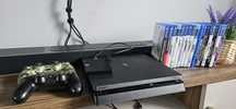 Ps4 slim 2 pady + gry+dysk