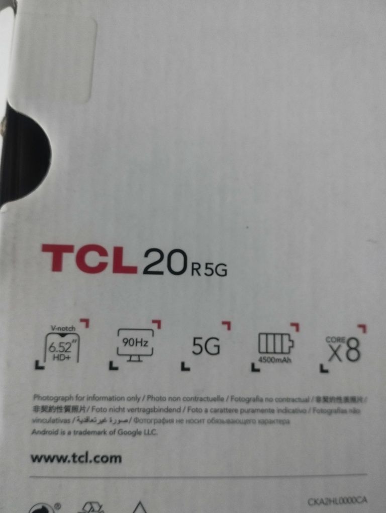 Telemóvel TCL 20R 5G