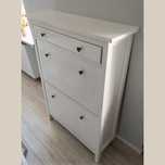 Szafka na buty, 2 przegrody, biała, 89x30x127cm HEMNES IKEA