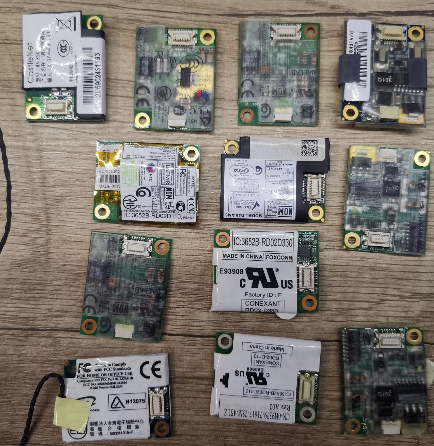 Karty sieciowe i nie tylko do laptopów. Sprawne cena za całość 60