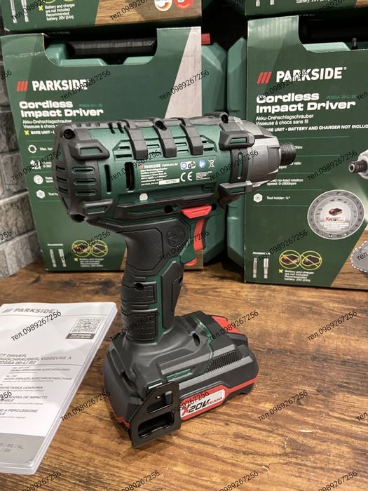 Акумуляторний ударний гайковерт, імпакт, Parkside Німеччина