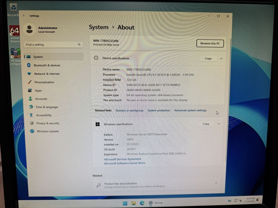 Сервер HP ProLiant DL380p G8 / Xeon E5-2670 / 32GB / SAS / RAID / 2xБП
