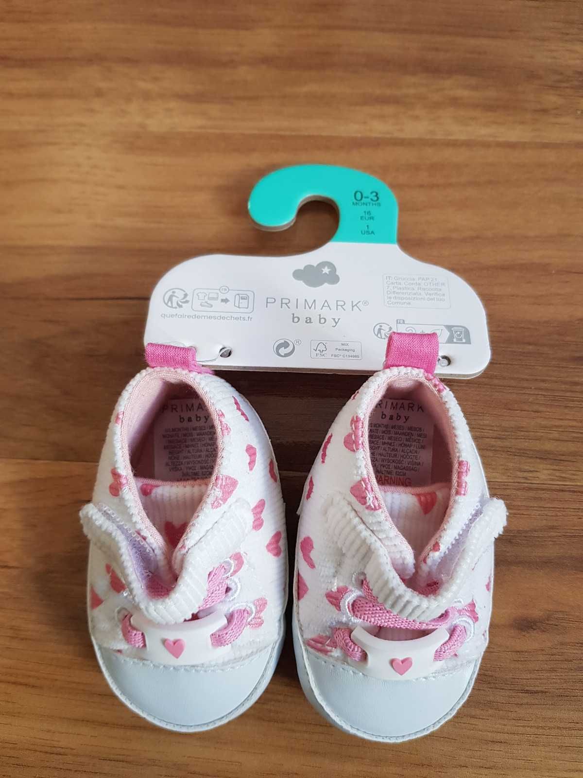 Buty sportowe z wysoką cholewką dla dziecka 0-3 miesięcy Primark Baby