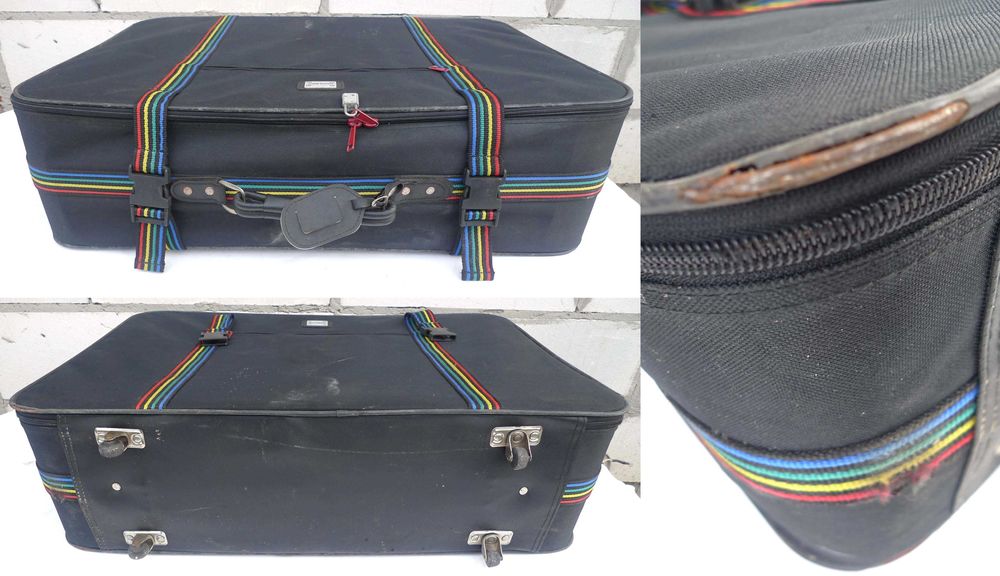 Walizka podróżna miękka SaxoLine 75x57x21cm uchwyt pasy koła