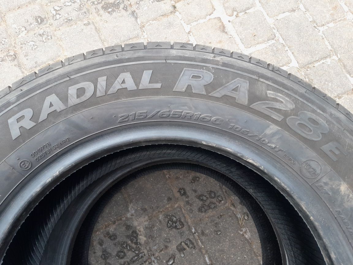 HANKOOK 215/65R16C 106/104T , pojedyńcza opona letnia wzmacniana.