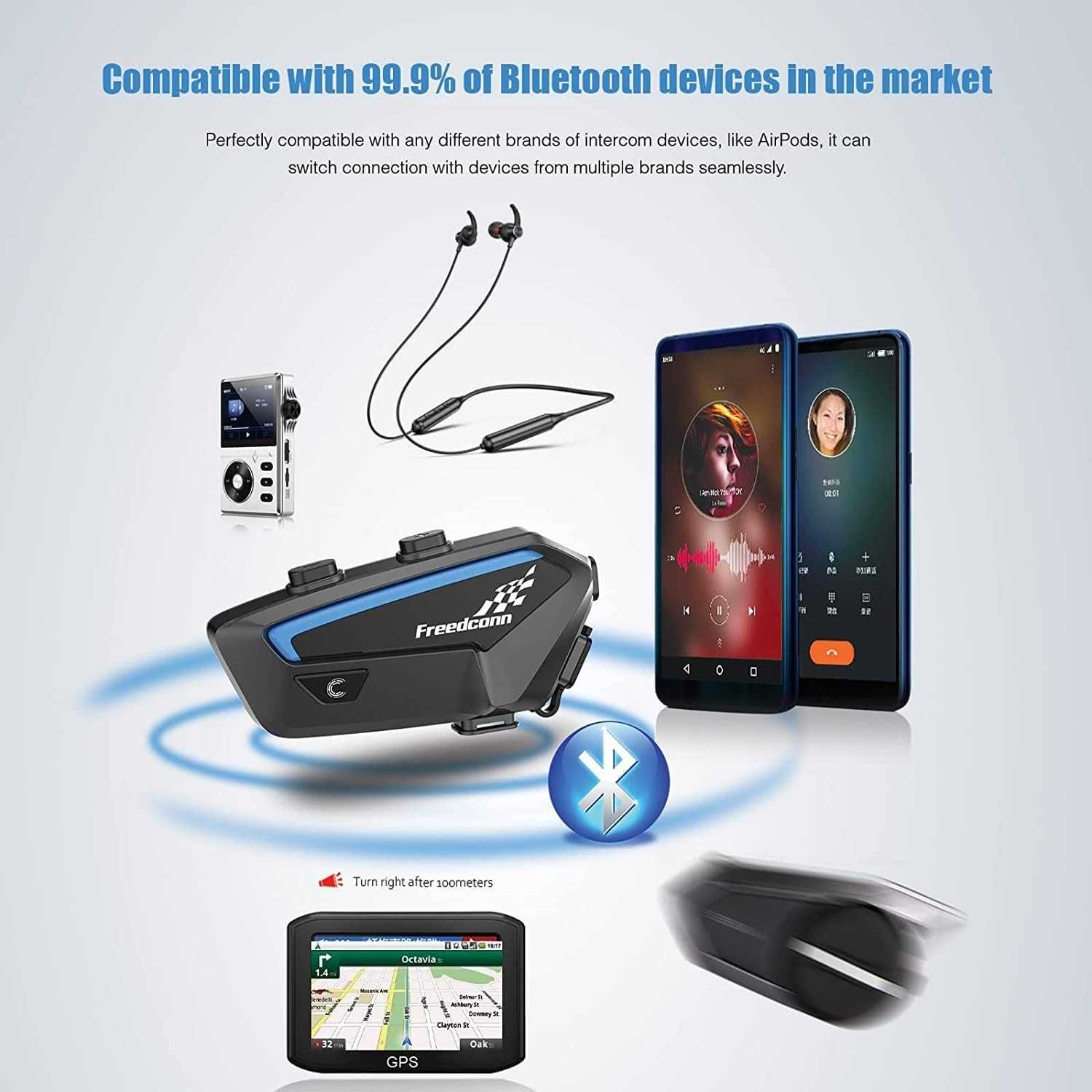 FreedConn FX 10 zestaw słuchawkowy Bluetooth