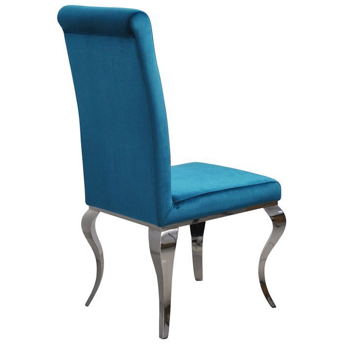 Krzesło glamour Premier Dark Blue nowoczesne krzesło tapicerowane