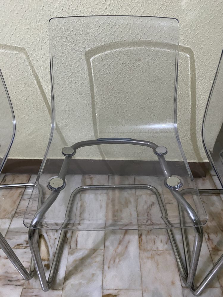4 Cadeiras Transparentes Tobias Ikea